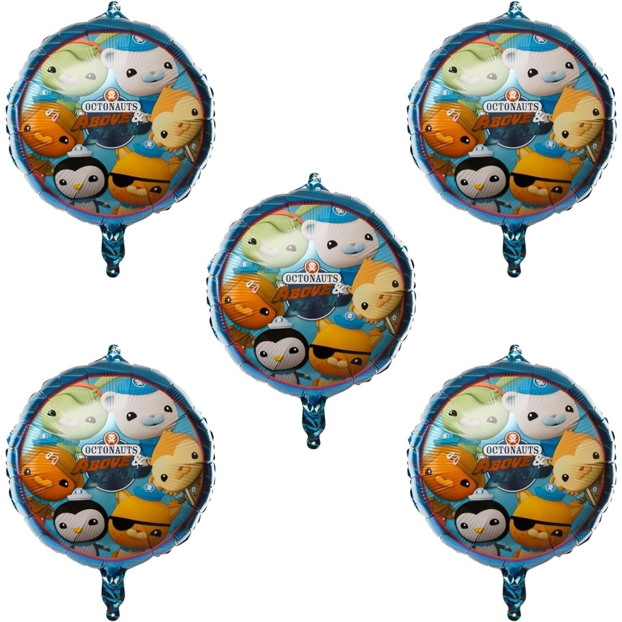 Mighty Mojo Octonauts Foil Balloon Set 5Ct Kids Party Supplies Shimmering